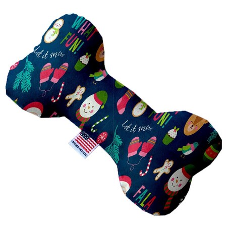 Mirage Pet Products Christmas Party 10 in. Bone Dog Toy 1282-TYBN10